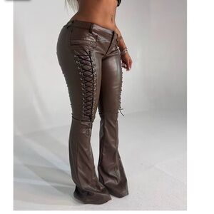 Brown Flare Pants